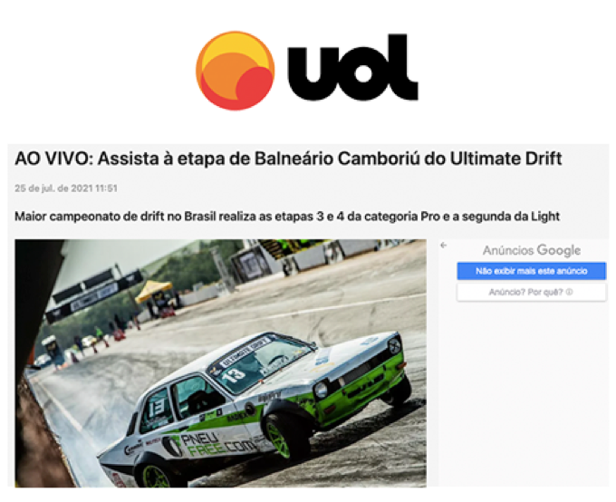 Carros do Ultimate Drift são exibidos no Conjunto Nacional