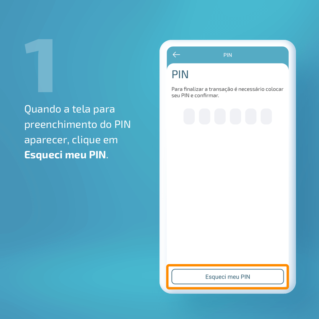 Como redefinir meu PIN na Ordem de Compra
